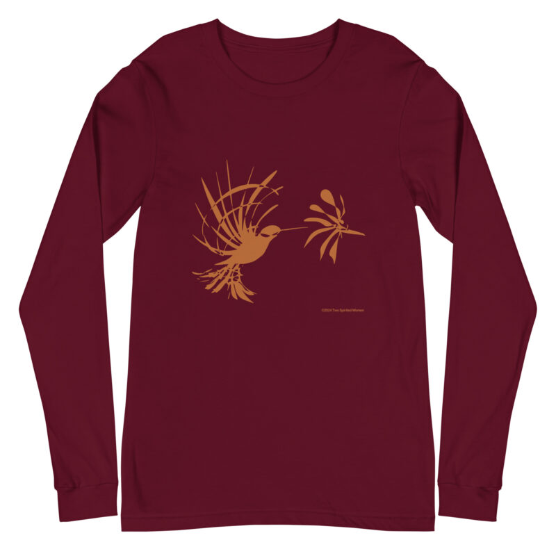 RUFOUS HUMMINGBIRD - Unisex Long Sleeve Tee - Image 4
