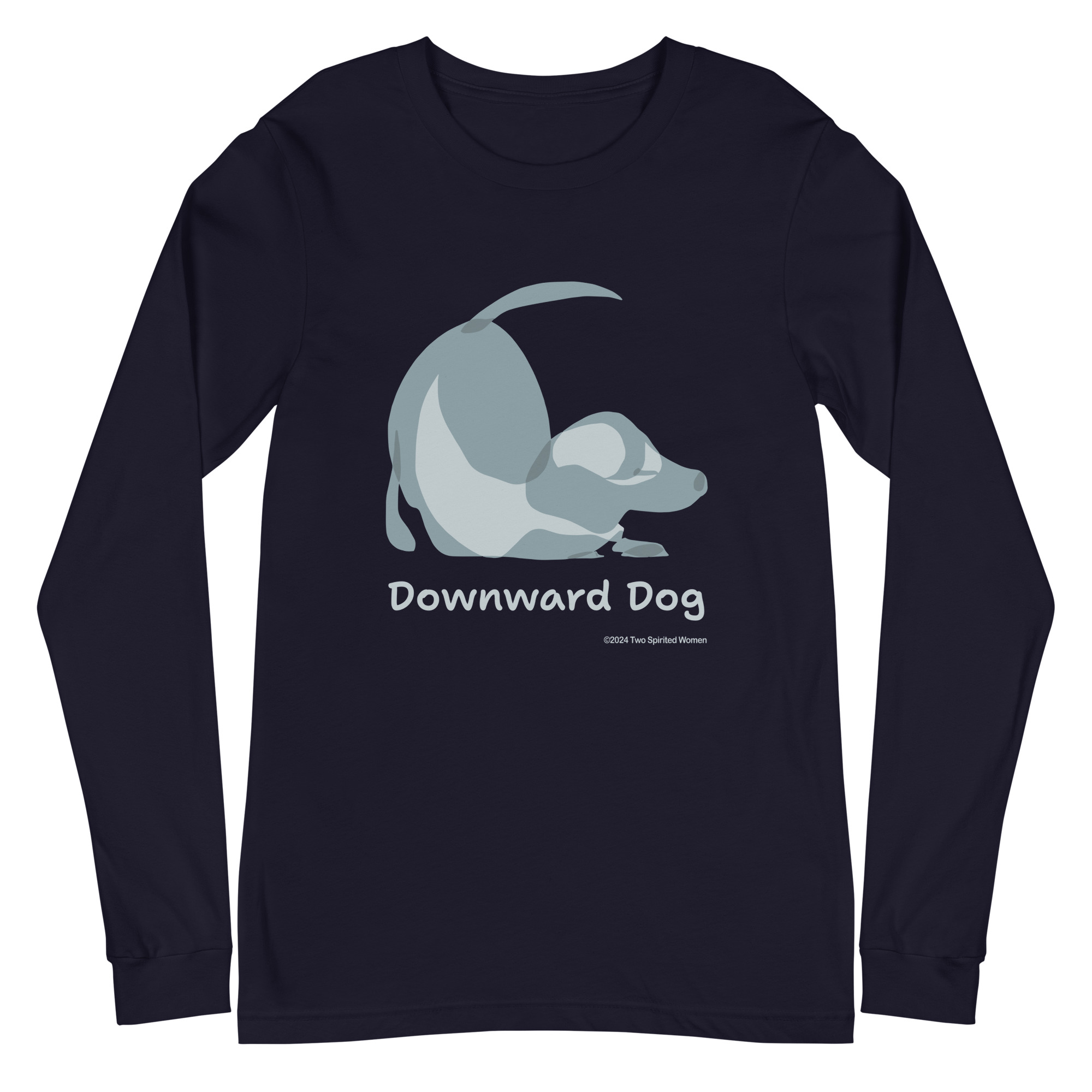 DOWNWARD DOG - Unisex Long Sleeve Tee - Image 4