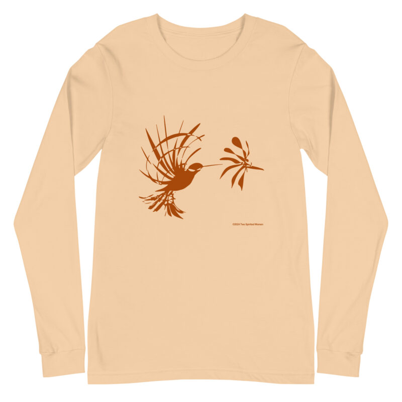 RUFOUS HUMMINGBIRD - Unisex Long Sleeve Tee - Image 11