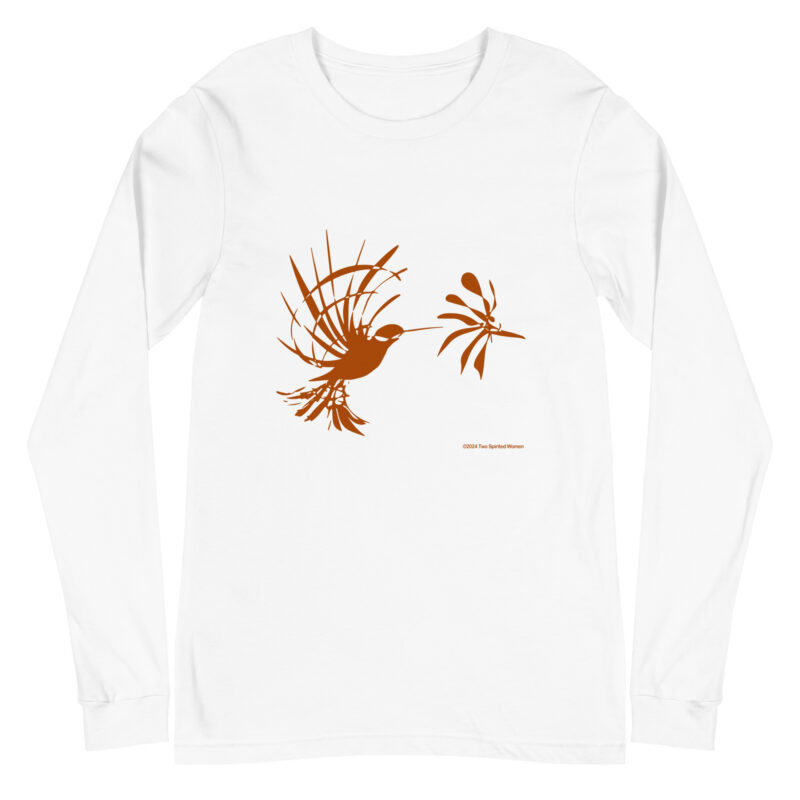 RUFOUS HUMMINGBIRD - Unisex Long Sleeve Tee - Image 12