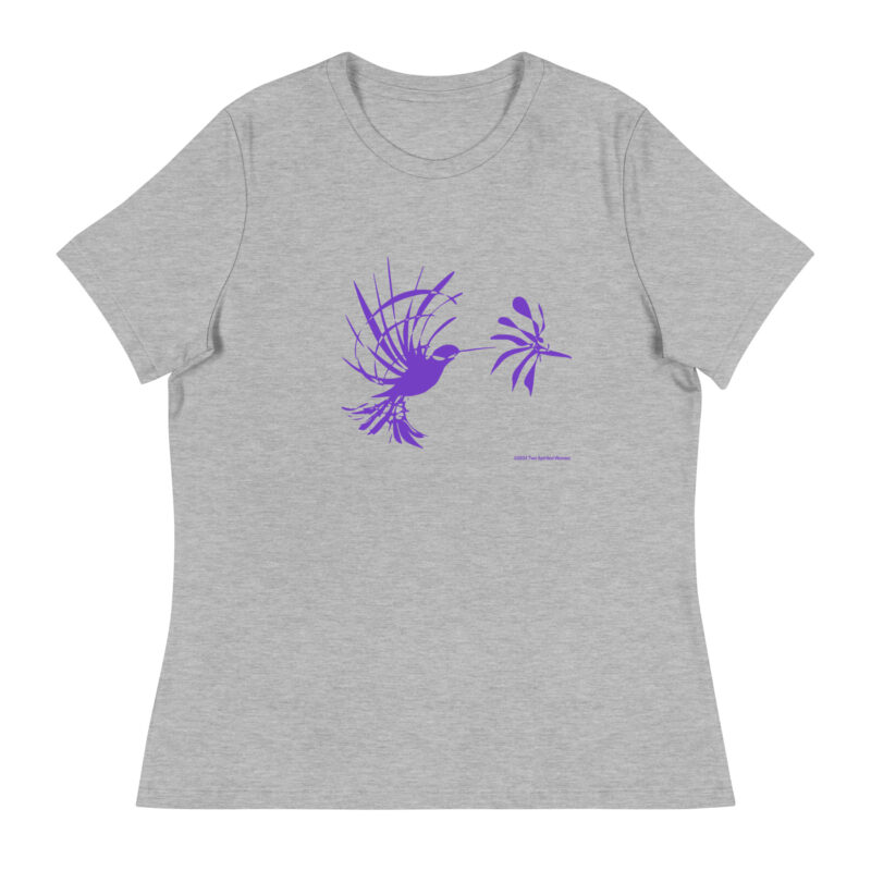 PURPLE HUMMINGBIRD - Women's Relaxed T-Shirt - Image 11