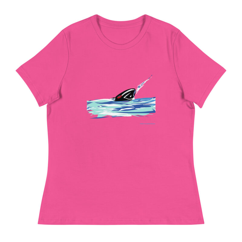 WHALE - Women's Relaxed T-Shirt - Image 3