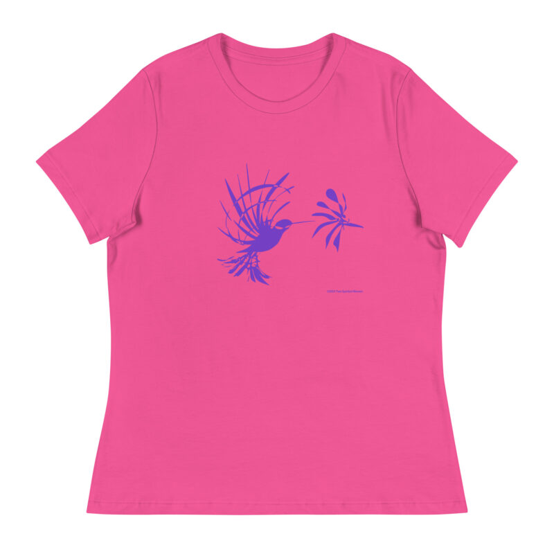 PURPLE HUMMINGBIRD - Women's Relaxed T-Shirt - Image 6