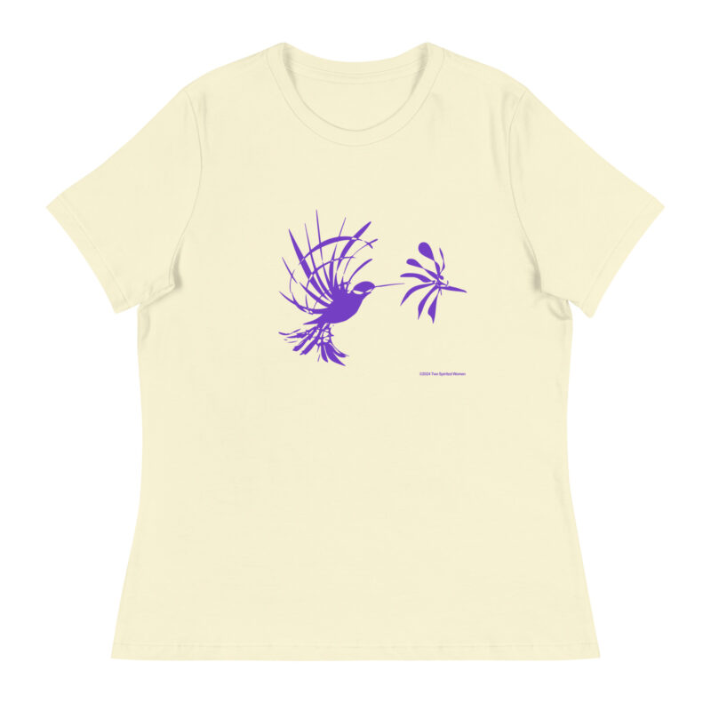 PURPLE HUMMINGBIRD - Women's Relaxed T-Shirt - Image 15