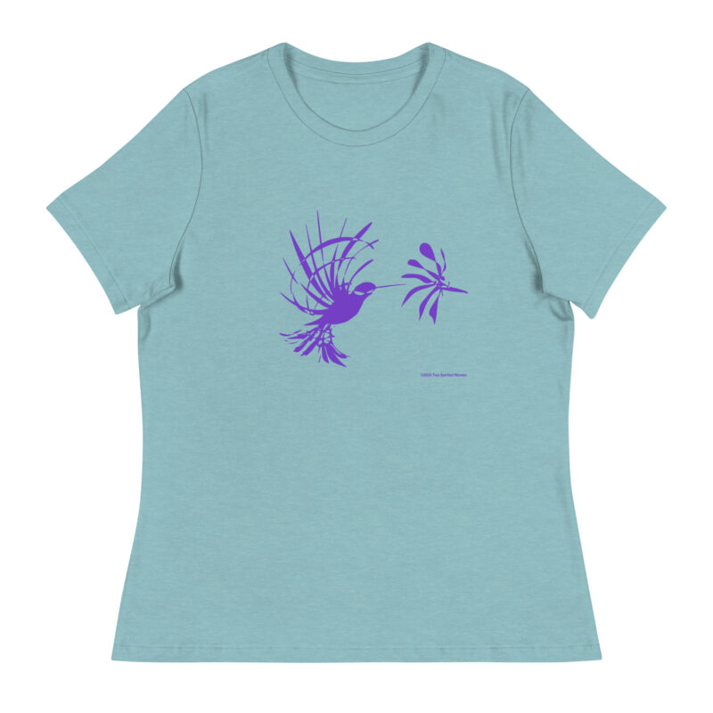 PURPLE HUMMINGBIRD - Women's Relaxed T-Shirt - Image 10