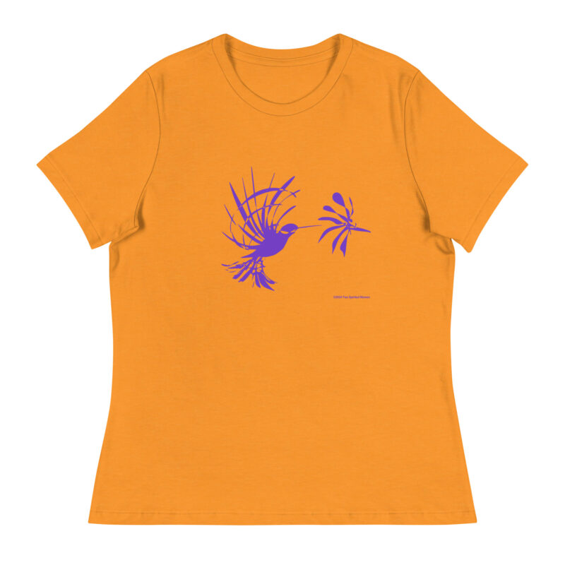 PURPLE HUMMINGBIRD - Women's Relaxed T-Shirt - Image 9