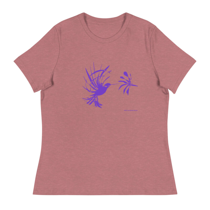 PURPLE HUMMINGBIRD - Women's Relaxed T-Shirt - Image 7