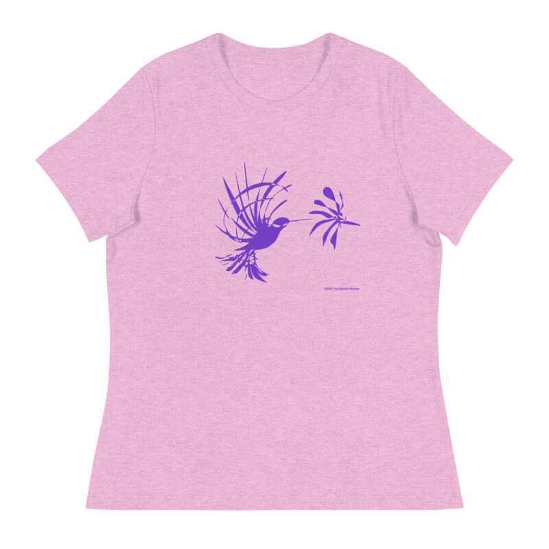 PURPLE HUMMINGBIRD - Women's Relaxed T-Shirt - Image 13