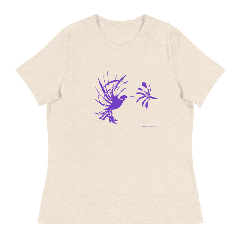 PURPLE HUMMINGBIRD - Women's Relaxed T-Shirt - Image 14