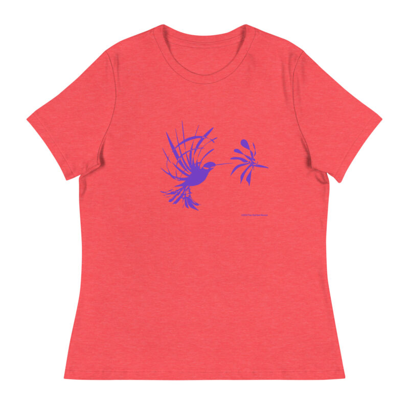 PURPLE HUMMINGBIRD - Women's Relaxed T-Shirt - Image 5
