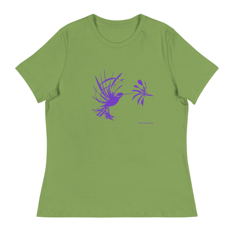 PURPLE HUMMINGBIRD - Women's Relaxed T-Shirt - Image 8