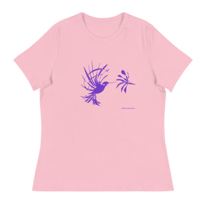 PURPLE HUMMINGBIRD - Women's Relaxed T-Shirt