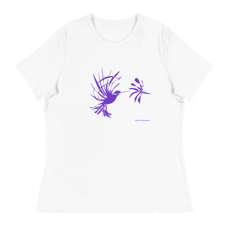 PURPLE HUMMINGBIRD - Women's Relaxed T-Shirt - Image 16